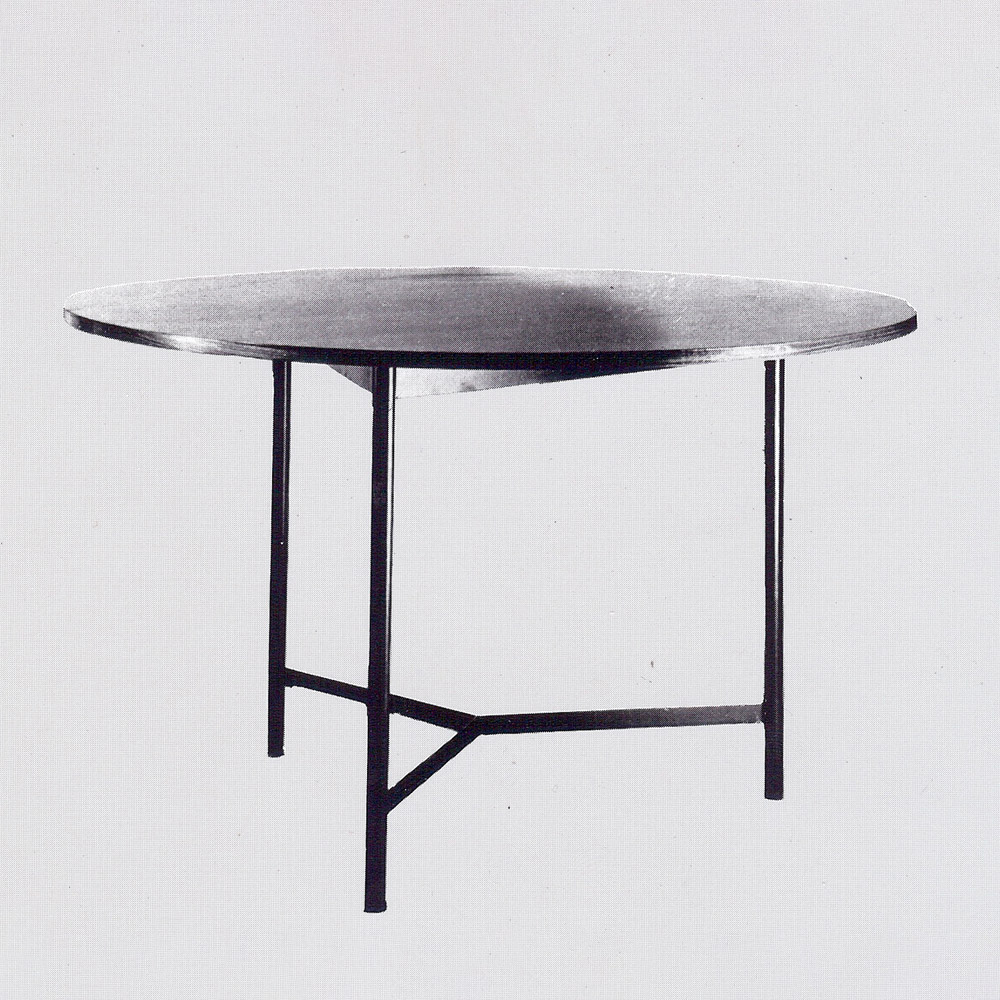 Tavolo rotondo con supporto metallico “A-A”