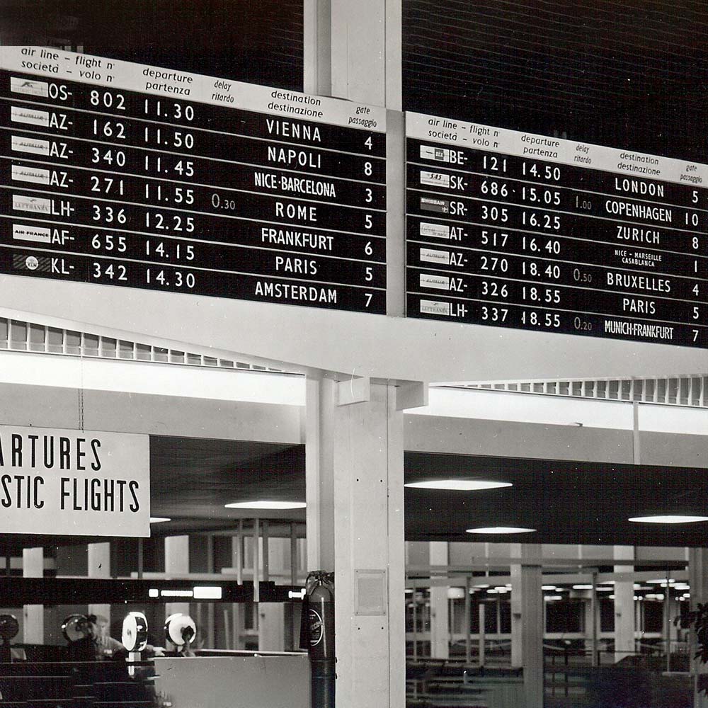 Teleindicatori alfa-numerici per aeroporti e stazioni ferroviarie